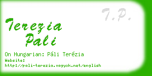 terezia pali business card